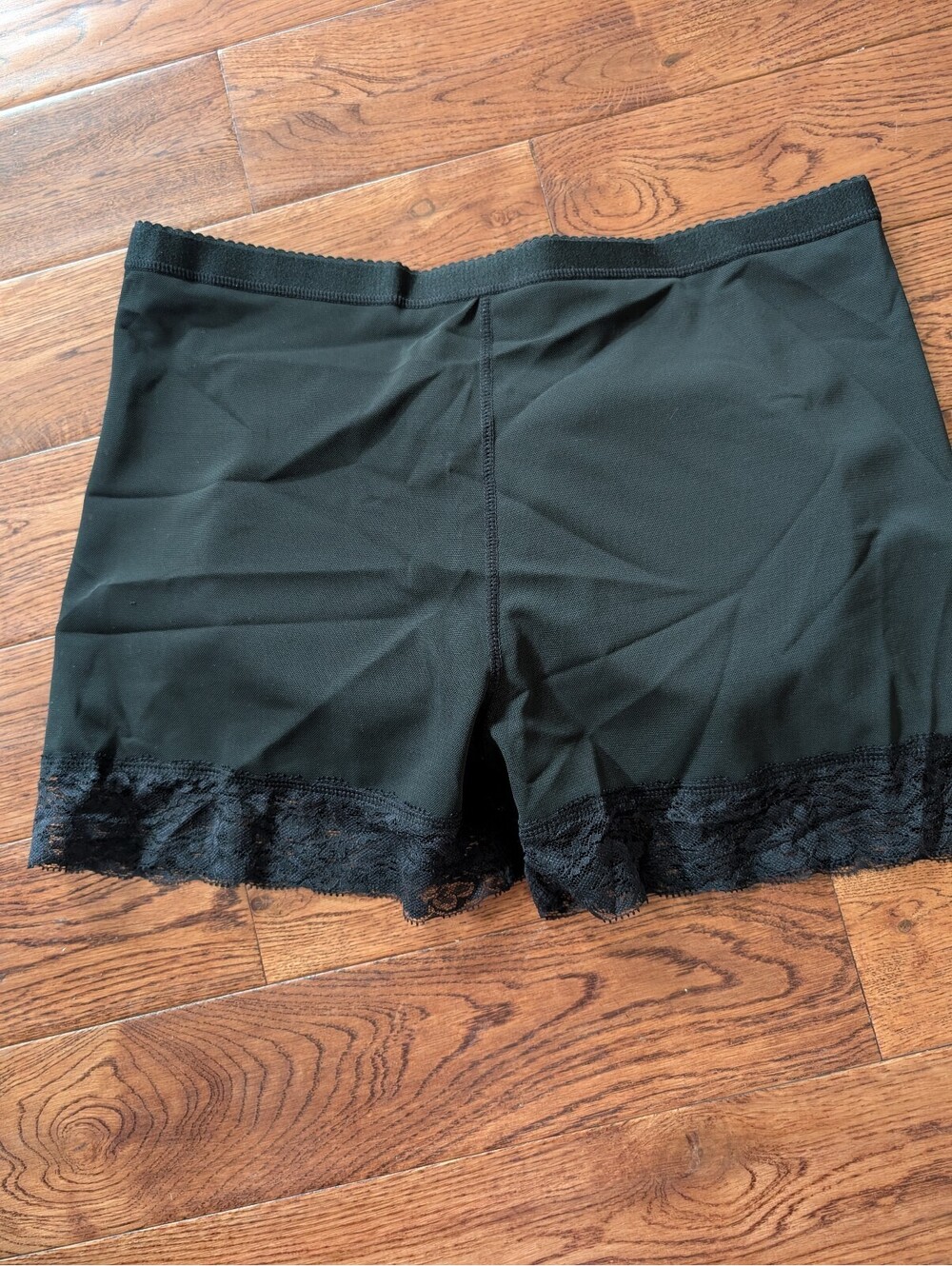 Black Lacy Black Boyshorts Underwear w/ Padded Booty XXL NWOT